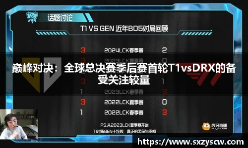巅峰对决：全球总决赛季后赛首轮T1vsDRX的备受关注较量